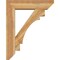 Ekena Millwork Merced Slat Rough Sawn Bracket w/ Offset Brace, Western Red Cedar, 8"W x 32"D x 40"H BKT0806X32X40MRC06RWR - alternate 2